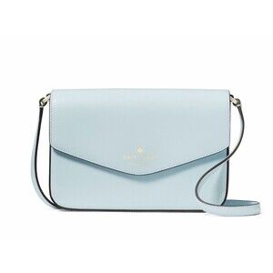 New Kate Spade Sadie Envelope Crossbody Saffiano Leather Crisp Sky